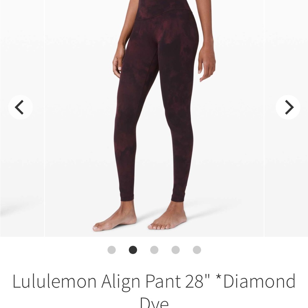 Lululemon Align Pant 28" Diamond Dye size 4